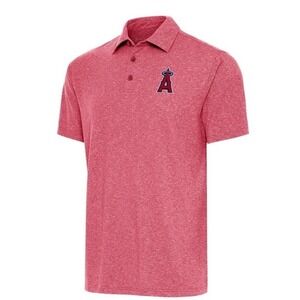 Los Angeles Angels Cutter & Buck Short Sleeve Polo Men's XL Heather Red NWOT